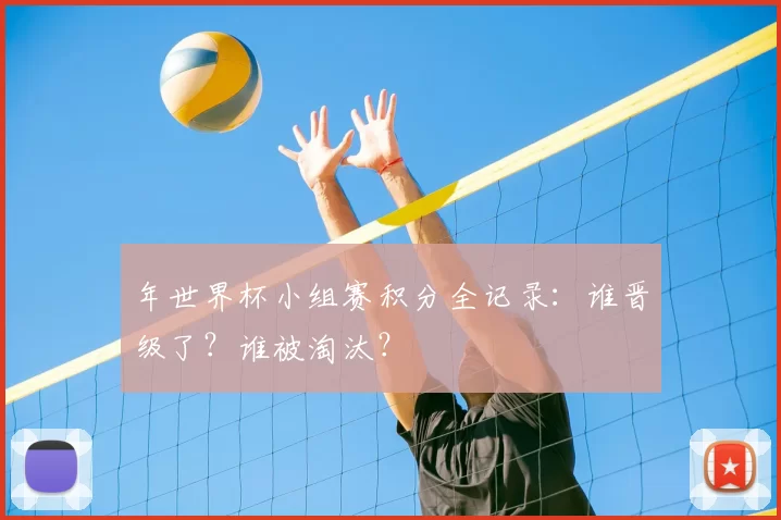 年世界杯小组赛积分全记录：谁晋级了？谁被淘汰？