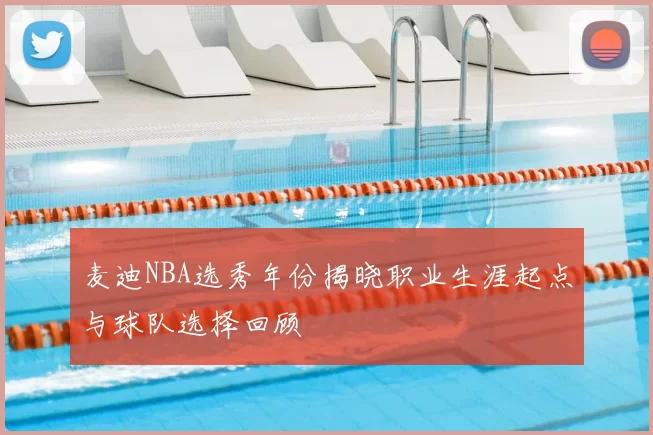 麦迪NBA选秀年份揭晓职业生涯起点与球队选择回顾