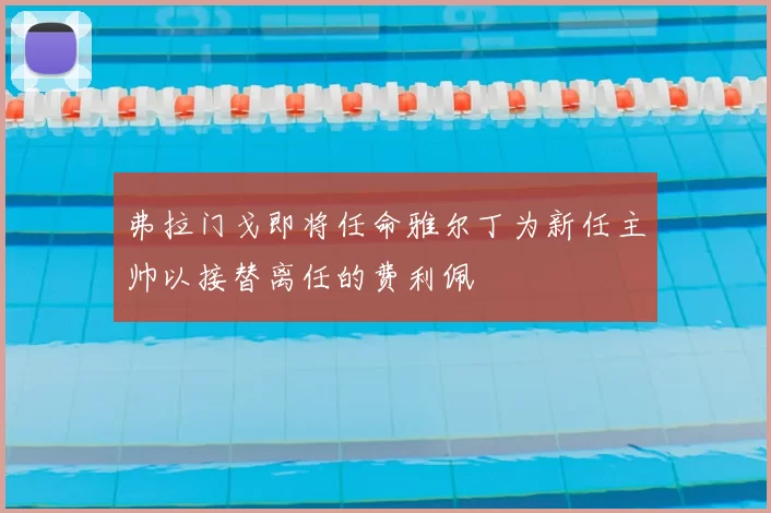弗拉门戈即将任命雅尔丁为新任主帅以接替离任的费利佩